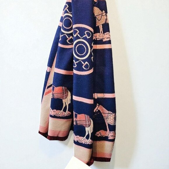 LUXE 4 LESS | Cashmere-Blend Shawl Scarf, New, Unbranded Designer Inspired Style - Picture 2 of 5